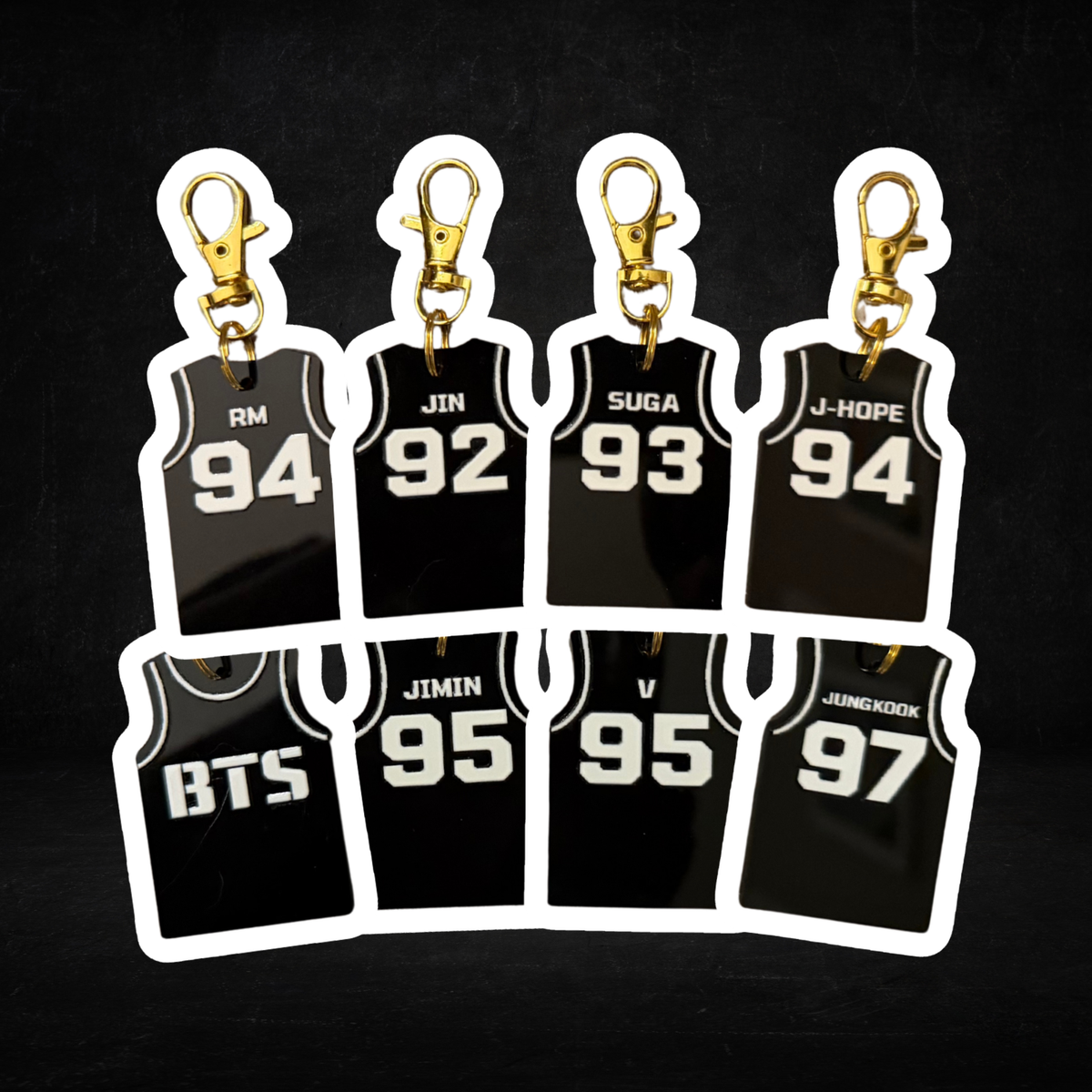 Handmade BTS Debut Jersey Acrylic Keychain – GGVinyls