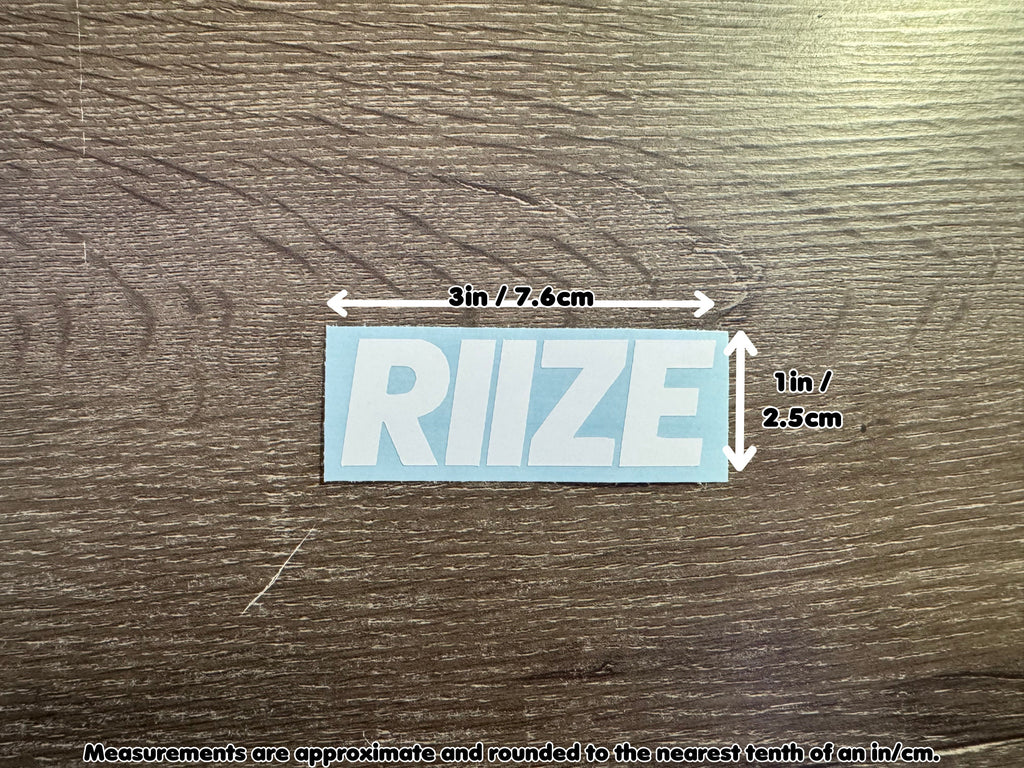 RIIZE Logo Decal K-Pop Shotaro Eunseok Sungchan Wonbin Sohee Anton BRIIZE 라이즈