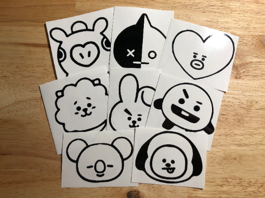 Bt21 BTS stickers