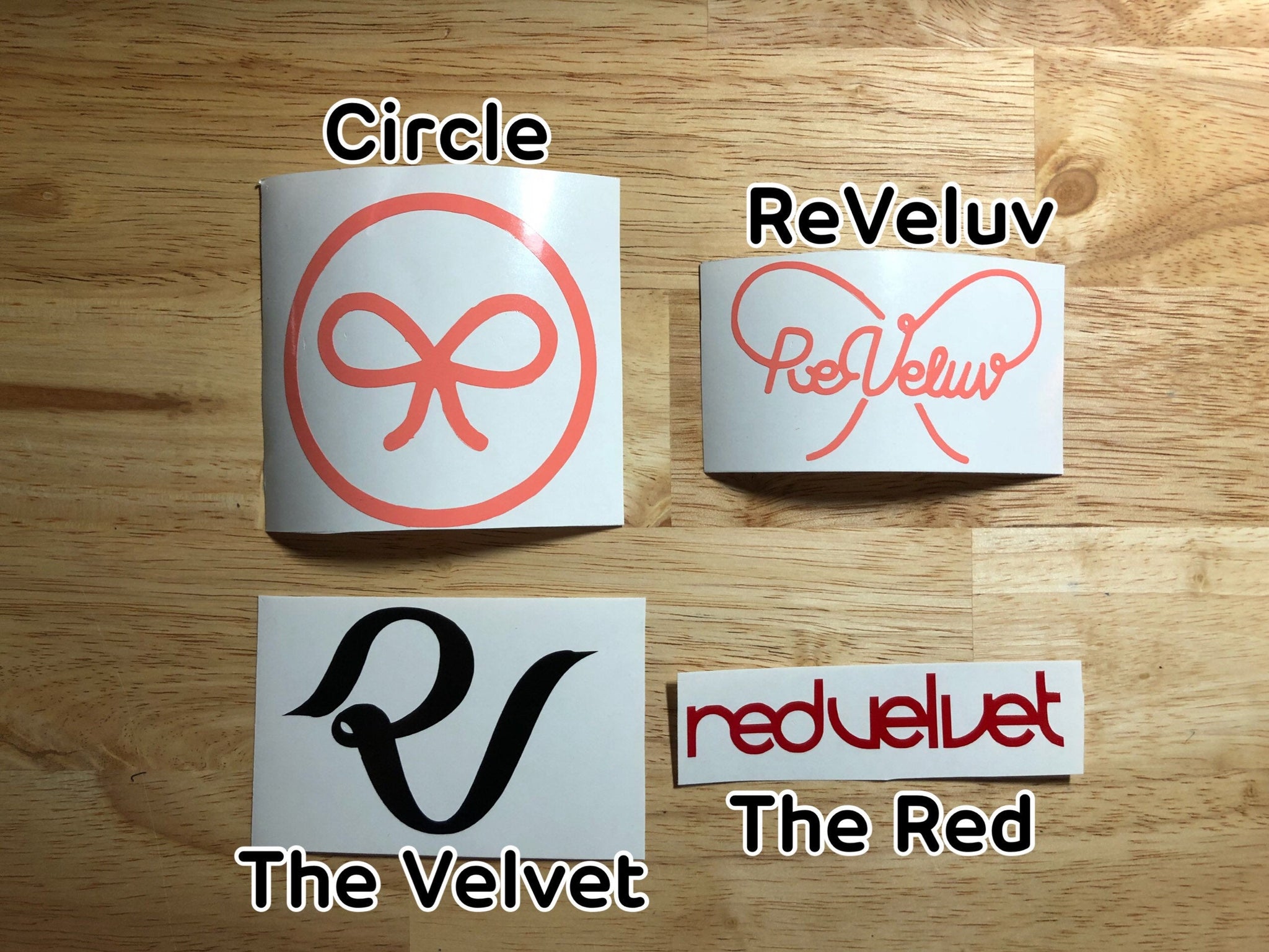 Red Velvet ReVeluv Logo Decals Queendom Irene Yeri Joy Wendy