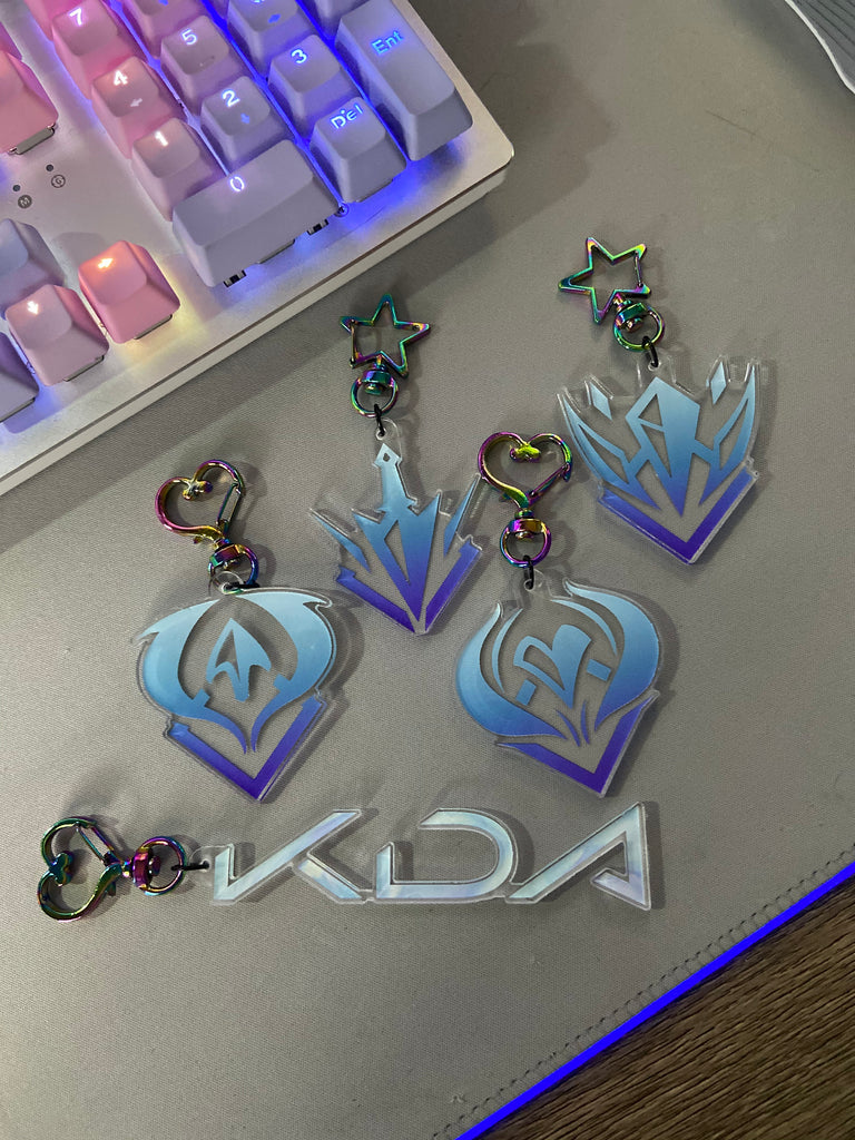 K/DA Acrylic Keychain Charms Ahri Evelynn Akali Kai&#39;Sa