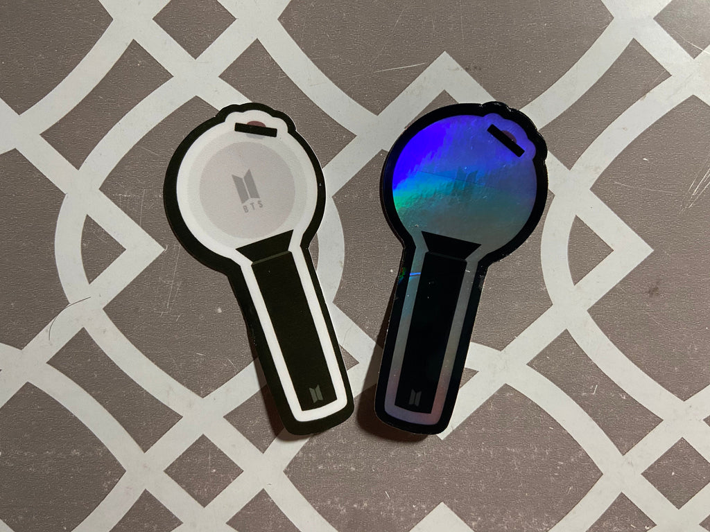 BTS Army Bomb Lightstick Holographic Glossy Matte Stickers