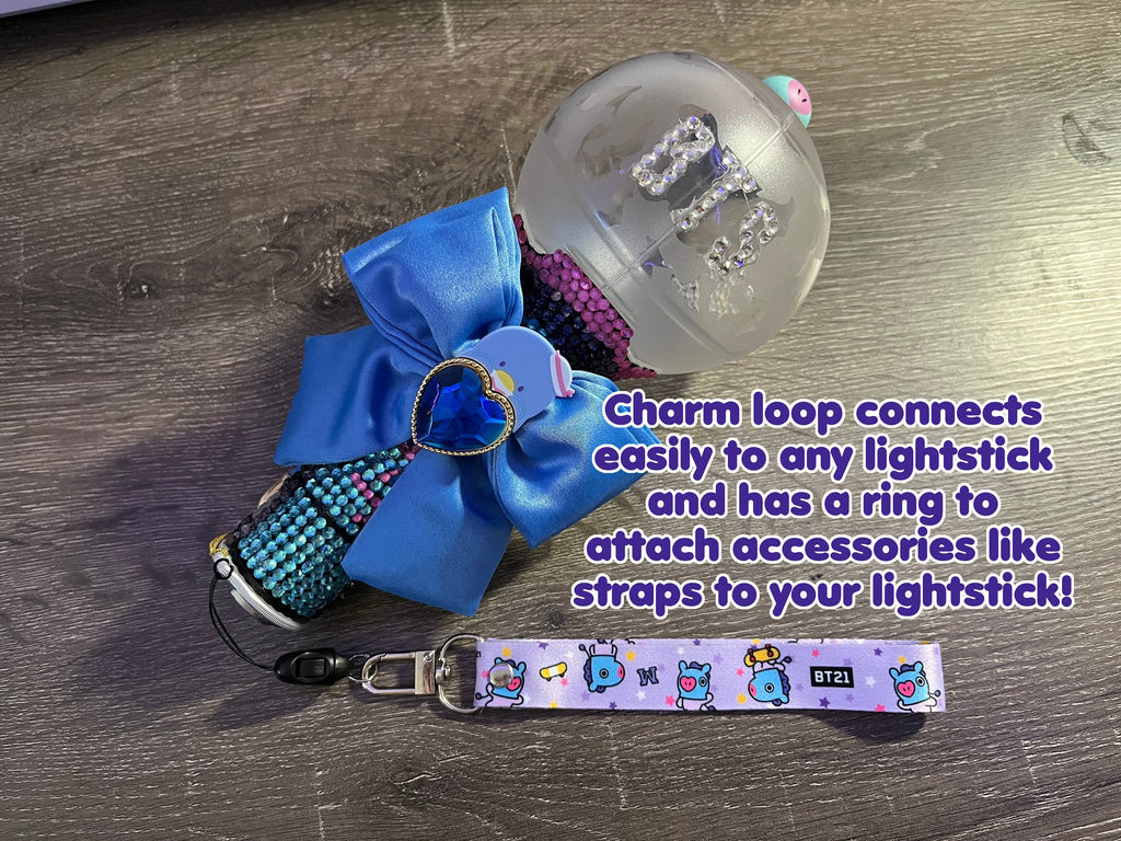 Charm Loop for K-Pop Lightstick - Attach Straps, Charms, Keychains, and More to Your Lightstick!