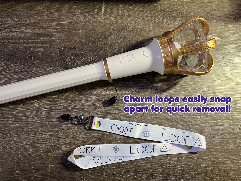 Charm Loop for K-Pop Lightstick - Attach Straps, Charms, Keychains, and More to Your Lightstick!