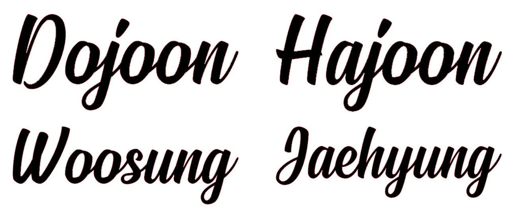 The Rose Lightstick Decals K-Pop Hajoon Woosung Dojoon Jaehyung Black Rose 더로즈 DECAL ONLY