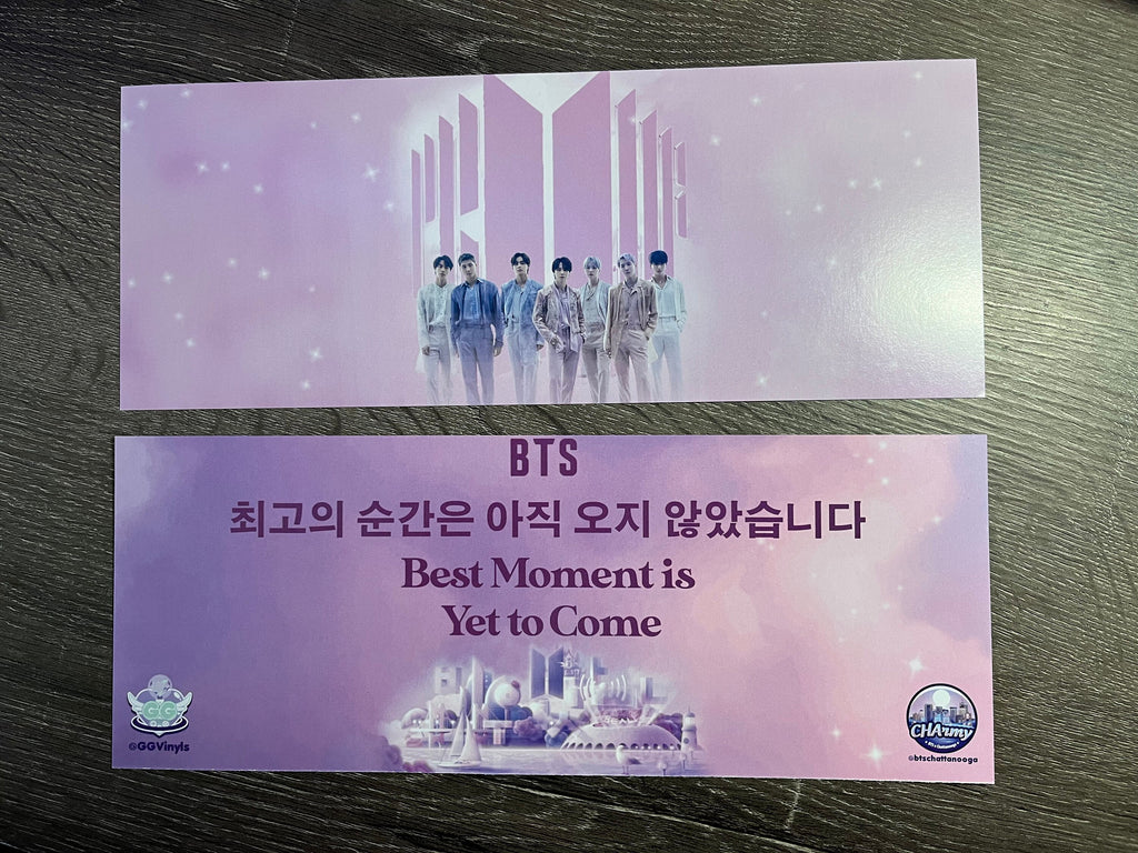 Bangtan Yet to Come in Cinemas Busan Fan-Made Slogan Banner Proof RM Jin Suga j-hope Jimin V Jungkook Army